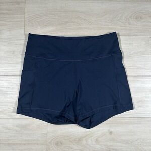 Puma Biker Shorts Womens XL Athletic Running Shapewear‎ Navy Gym EUC